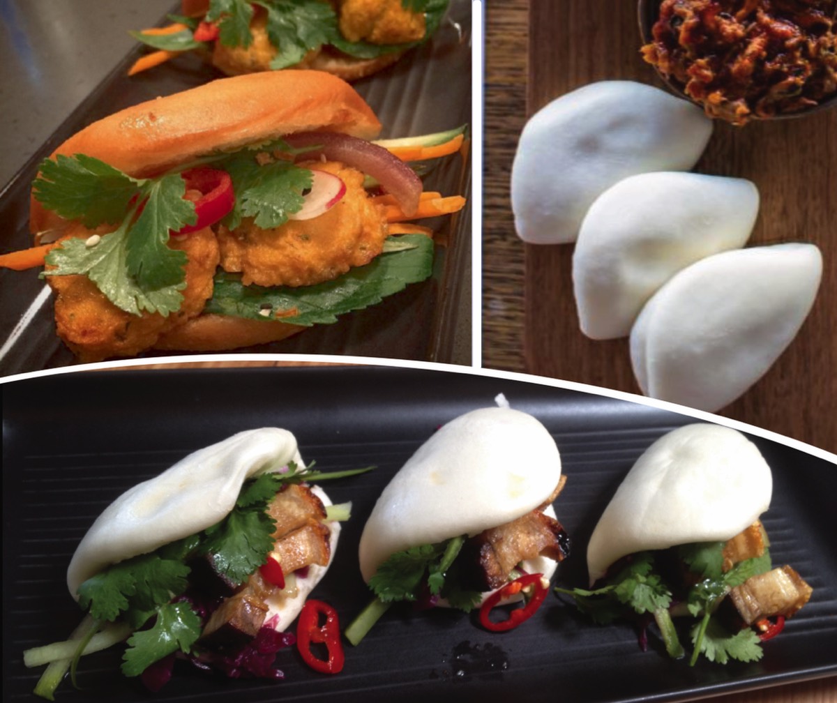 Bao, Katsu Chicken, Teriyaki Tofu, Pork