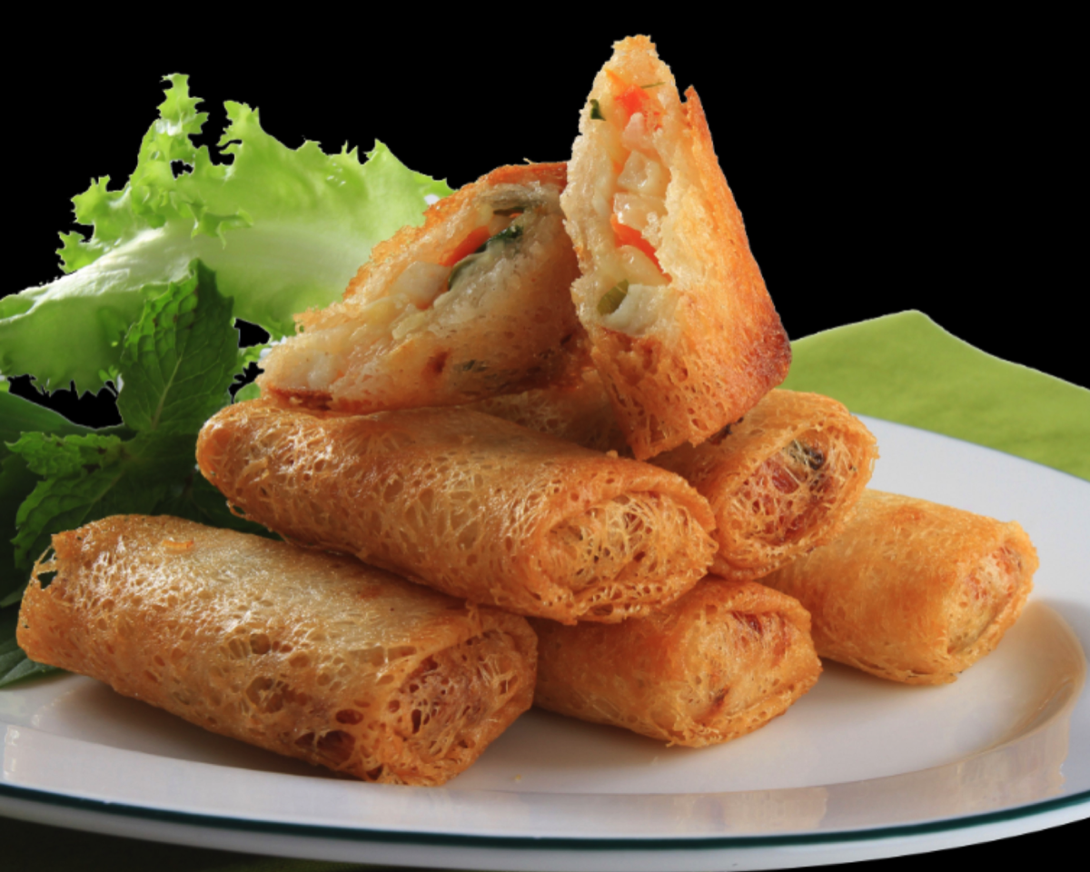Netted Spring Rolls, Vegetarian, Seafood