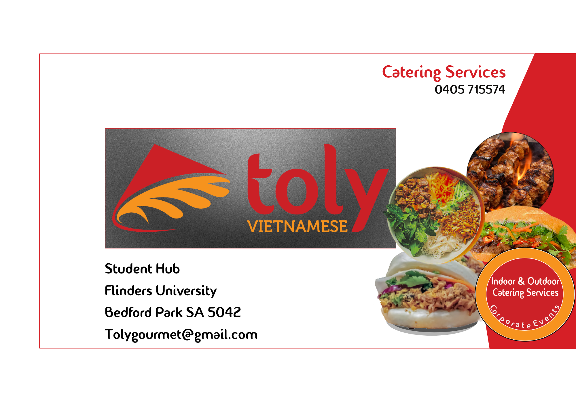 Catering Services contact Toly Vietnamese